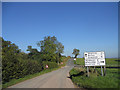 Lane junction on the Three Castles Walk