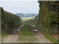 Gate across the bridleway on Ash Moor