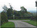 Road junction near Ditchett