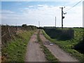 Farm access lane with public rights of way