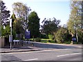 Entrance to Gathurst Golf Club on Miles Lane