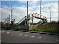 The footbridge at Althorpe Station