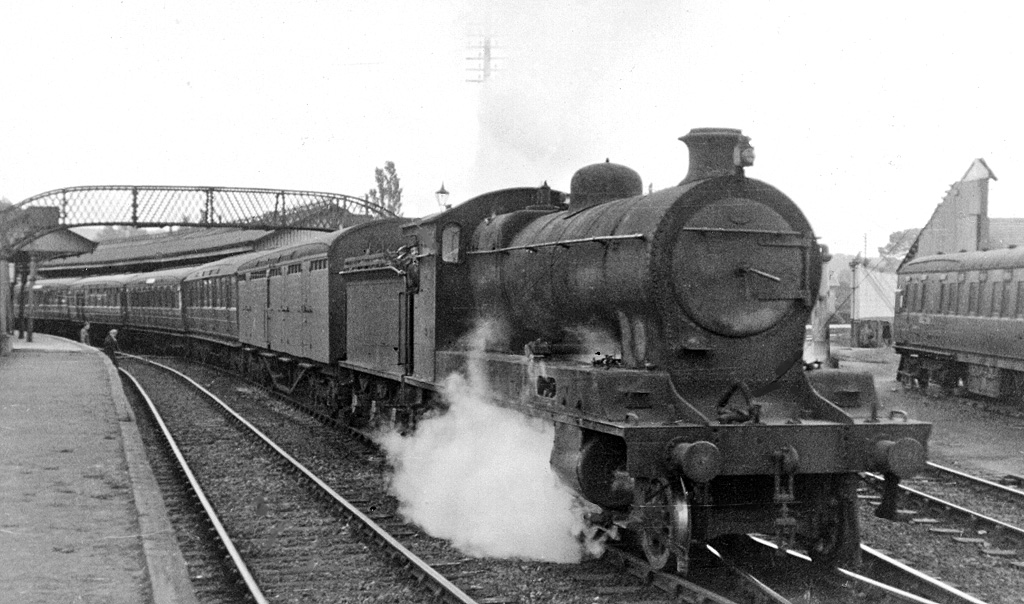 Forres Station, with an old Highland... © Ben Brooksbank :: Geograph ...