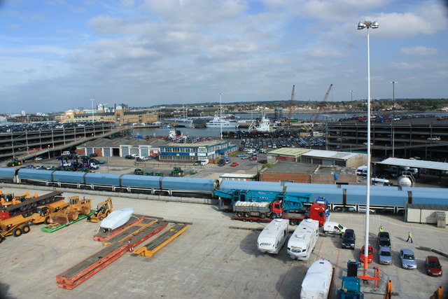 Eastern Docks Southampton, towards River Itchen