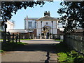 Fountain outside the entrance to Buxted Park hotel