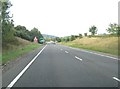 Approaching a roundabout on the A75