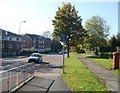 End of cycle route, Pentwyn Road, Cardiff