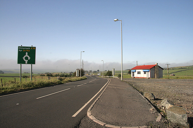 The A76 At New Cumnock © Walter Baxter Cc By Sa20 Geograph Britain