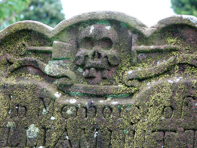 All Saints' church - gravestone (detail)
