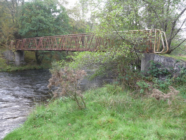 Footbridge over the Afon Clywedog north-west of Llanidloes