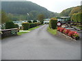 The entrance to Clywedog Park static caravan park