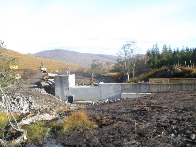 Dam being constructed across the North Garvan River