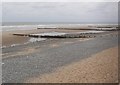 Groynes on the beach between Rossall and Fleetwood