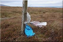 NT2130 : Remains of a balloon on Horse Hope Hill by Jim Barton