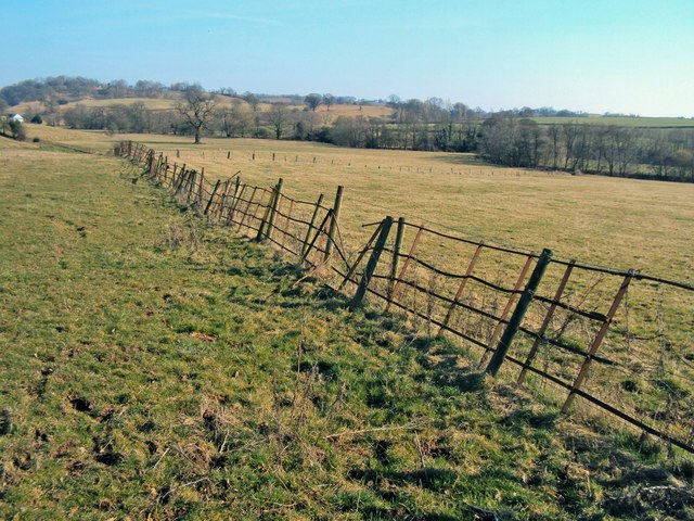 Fence near Llantilio Crossenny