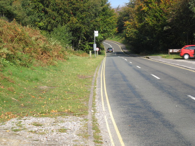 Minor road near Hurst Clough car park