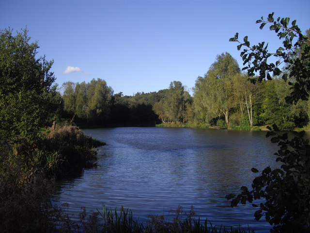 Lake in Highwoods Country Park Colchester