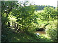 Footbridge and ford on Settlingstones Burn at Stonecroft