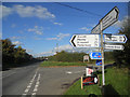 Signpost at a junction on NCR 44