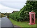 Telephone box at Milltown