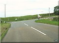 A turning to Borgue on the A755