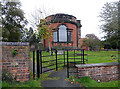 Semi-circular apse on Shareshill church