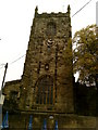 The tower of Skipton parish church