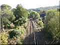 View south east from Bridge ILK1/3, Woodlands Drive