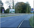 A4077 from Gilwern approaches Heads of the Valleys roundabout