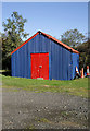 A colourful shed at Langholm Rugby Football Ground