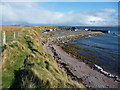 Low cliffs west of Br?ibhig harbour