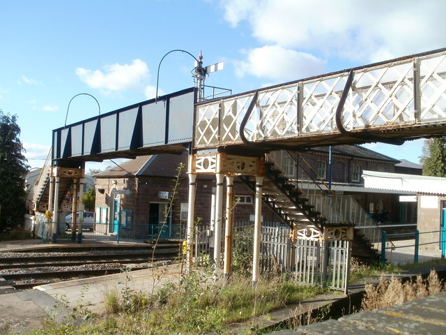 Abergavenny railway station footbridge © Jaggery :: Geograph Britain ...