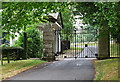 Lodge and gates near Brightwalton