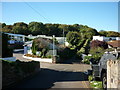 A caravan site near Fishcombe Point