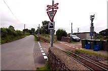 SH4761 : Level Crossing on the Welsh Highland Railway by Steve Daniels