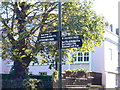 Thames Path sign near Chiswick Bridge