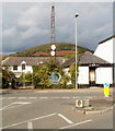 Rusting mast, Brecon Road, Abergavenny