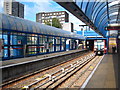 TQ3780 : The southbound platform at All Saints DLR station by Rod Allday