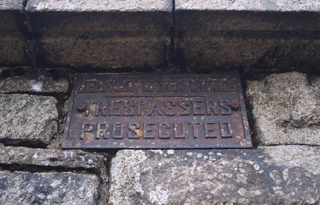Sign on The Mourne Wall