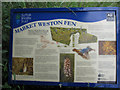 Market Weston Fen information board