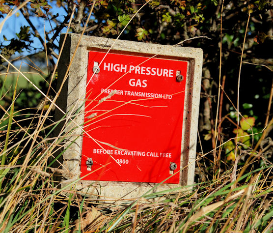 Gas pipeline marker, Islandmagee