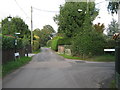 Footpath junction in West Stourmouth