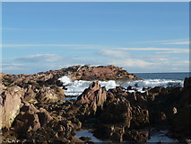 NH9487 : Rocks at Port a' Chait, Tarbat Ness by sylvia duckworth