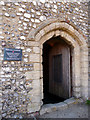 Entrance to Blakeney Guildhall, Norfolk