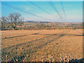 SO3814 : Power lines near Beiliau by Trevor Rickard