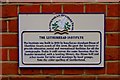 Plaque on Leatherhead Institute, 67 High Street