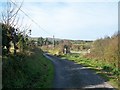 Lon Ty Isaf - a narrow country lane west of Cyll-y-Felin crossroads