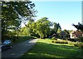 Church Lane in the autumn sunshine