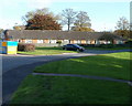 Malpas Road bungalows viewed from Bacon Place, Newport