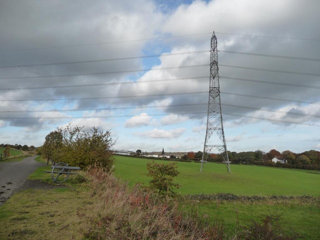 Power Lines Crossing The Greenway © Christine Johnstone Cc By Sa20 Geograph Britain And Ireland 2085